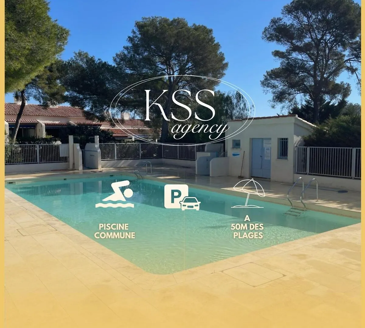 Studio 24M2 - Parking - Clim - Piscine - Plage 50M Roquebrune-sur-Argens